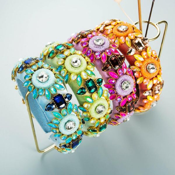 hair clips & barrettes luxury baroque multi color crystal flower headband elegant hand made gemetric rhinestone sponge hairband girls party, Golden;silver
hair clips & barrettes luxury baroque multi color crystal flower headband elegant hand made gemetric rhinestone sponge hairband girls party, Golden;silver