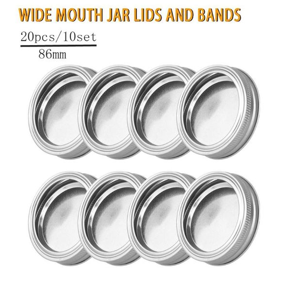 storage bottles & jars 24pcs regular mouth canning lids bands split-type leak proof for mason jar covers with sealing rings 70/mm
storage bottles & jars 24pcs regular mouth canning lids bands split-type leak proof for mason jar covers with sealing rings 70/mm