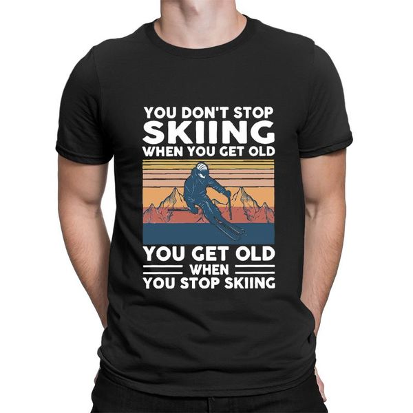 men's t-shirts you don't sskiing when get cold old shirt short sleeve funny tee, White;black
men's t-shirts you don't sskiing when get cold old shirt short sleeve funny tee, White;black