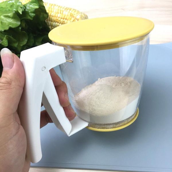 hand-held cup flour sifter powder mesh sieve plastic strainer baking supplies tools with lid & pastry
hand-held cup flour sifter powder mesh sieve plastic strainer baking supplies tools with lid & pastry