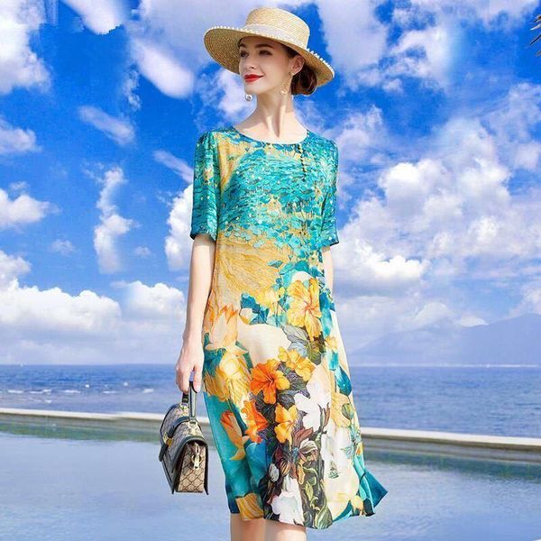 casual dresses 2021 summer women beach floral print faux silk loose midi dress female a-line natural plus size 4xl vestidos y248, Black;gray
casual dresses 2021 summer women beach floral print faux silk loose midi dress female a-line natural plus size 4xl vestidos y248, Black;gray