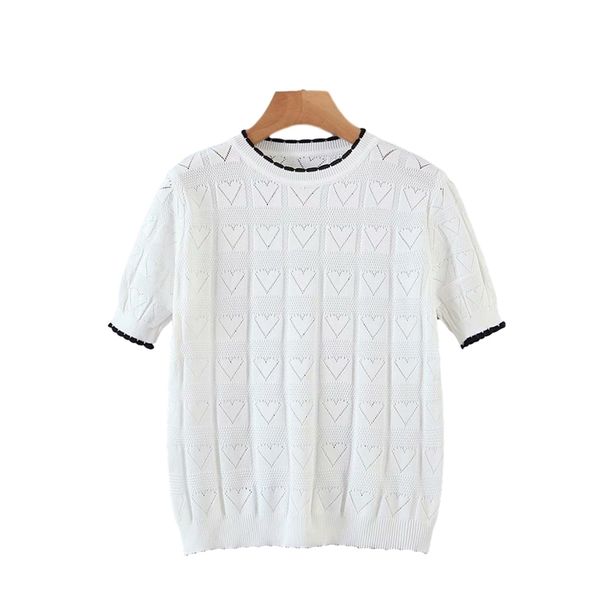 casual woman hollow out short sleeve knitted sweater fashion ladies autumn love pattern knitwear female soft chic 210515, White;black
casual woman hollow out short sleeve knitted sweater fashion ladies autumn love pattern knitwear female soft chic 210515, White;black