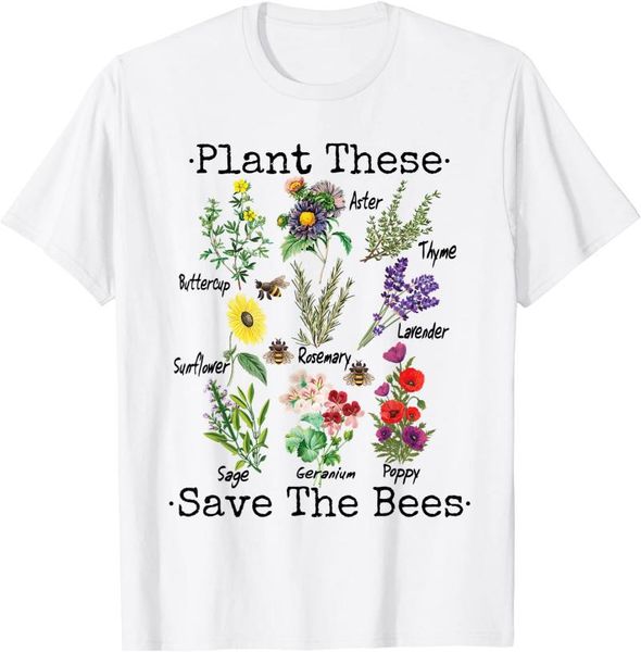 men's t-shirts plant these save the bees shirt women yellow flowers t-shirt, White;black
men's t-shirts plant these save the bees shirt women yellow flowers t-shirt, White;black