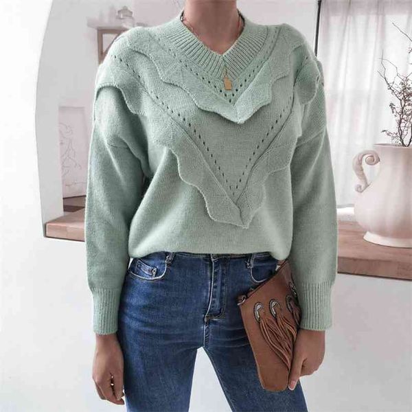 autumn winter vintage v-neck casual sweaters women knitted leisure long sleeve sweater with ruffles oversized pullovers 210508, White;black
autumn winter vintage v-neck casual sweaters women knitted leisure long sleeve sweater with ruffles oversized pullovers 210508, White;black
