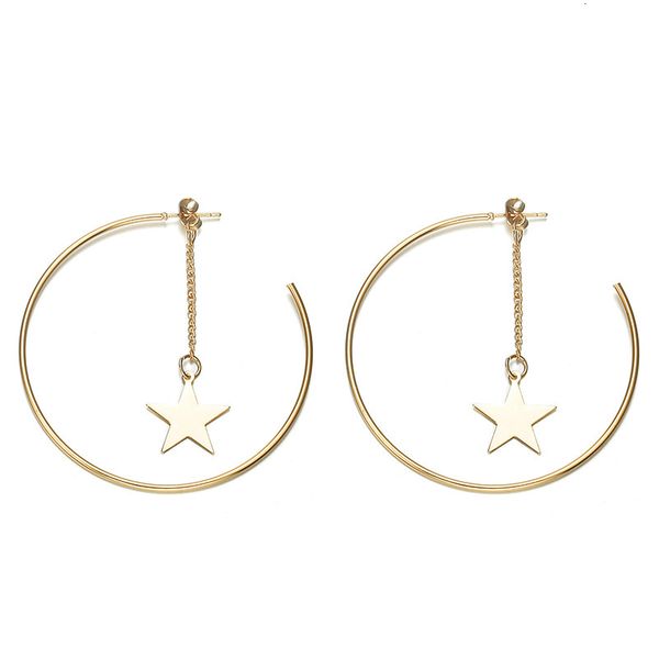 studs earrings korean fashion temperament simple versatile star women's yiwu ear accessories, Golden;silver
studs earrings korean fashion temperament simple versatile star women's yiwu ear accessories, Golden;silver