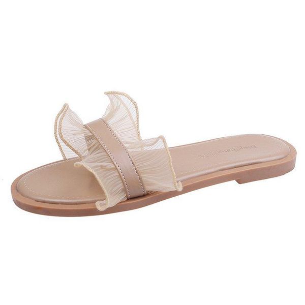 slippers women 2021 korean version of the wild fairy lace summer flat slide wrinkle ladies shoes zapatos muje, Black
slippers women 2021 korean version of the wild fairy lace summer flat slide wrinkle ladies shoes zapatos muje, Black