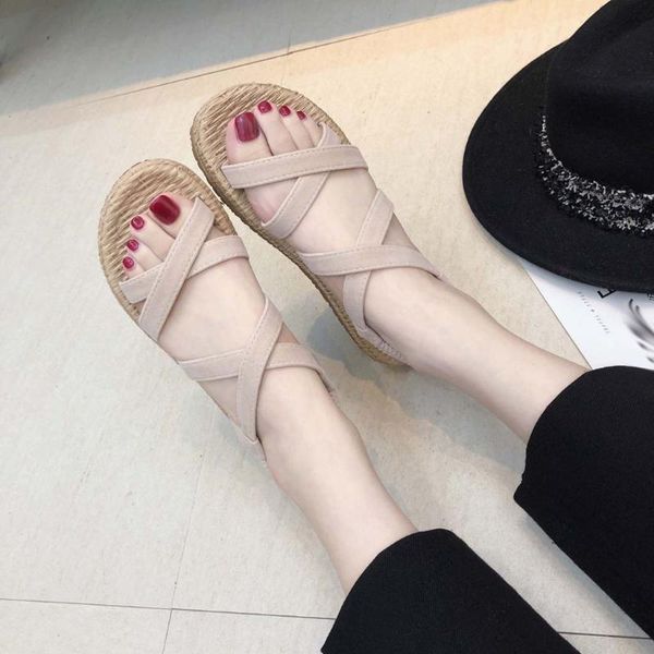 women's sandals casual flat with cross straps open toe fashion hollow elastic slipper women shoes ladies, Black
women's sandals casual flat with cross straps open toe fashion hollow elastic slipper women shoes ladies, Black