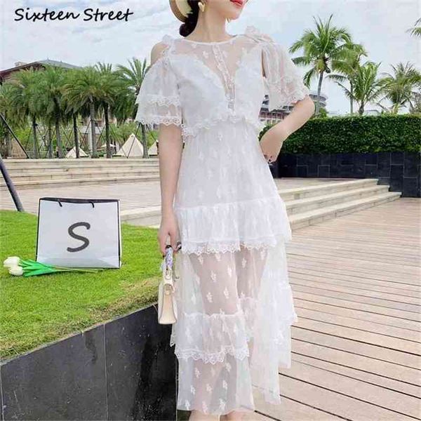 maxi dresses for women white lace summer runway design party bodycon short sleeve vintage luxury long woman 210603, Black;gray
maxi dresses for women white lace summer runway design party bodycon short sleeve vintage luxury long woman 210603, Black;gray