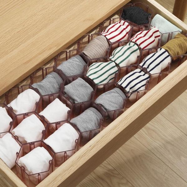 storage drawers 6pcs underwear organizer socks honeycomb shape plastic drawer divider
storage drawers 6pcs underwear organizer socks honeycomb shape plastic drawer divider