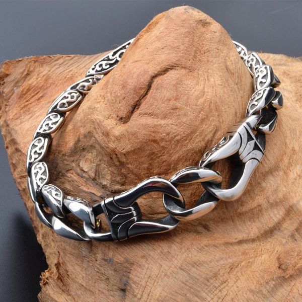 link, chain tisnium curb cuban link bangle stainless steel splendid mens vintage magic fashion jewelry elegant male bracelets, Black
link, chain tisnium curb cuban link bangle stainless steel splendid mens vintage magic fashion jewelry elegant male bracelets, Black