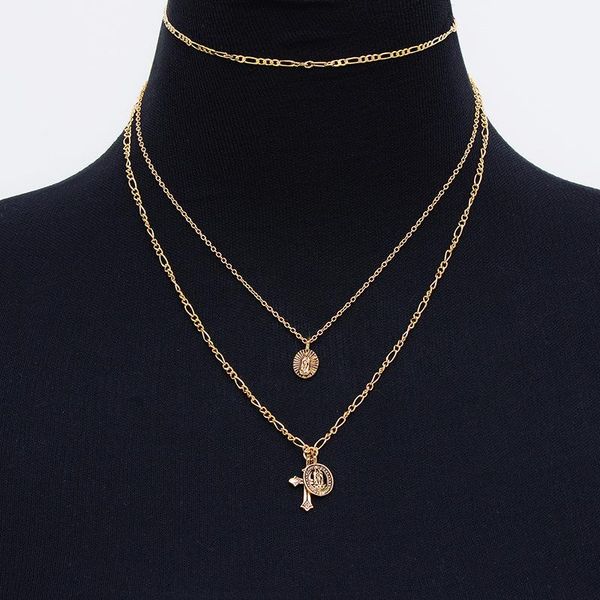 chains of fund states multi-layer relief the virgin mary adorn article xl072 cross pendant necklace, Silver
chains of fund states multi-layer relief the virgin mary adorn article xl072 cross pendant necklace, Silver