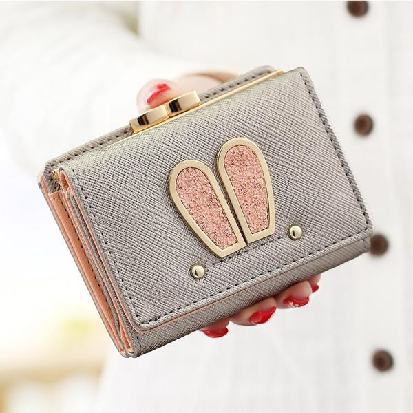 wallets women wallet ear money short style purse three folding change closure coin handbag more card slots fashion creative, Red;black
wallets women wallet ear money short style purse three folding change closure coin handbag more card slots fashion creative, Red;black