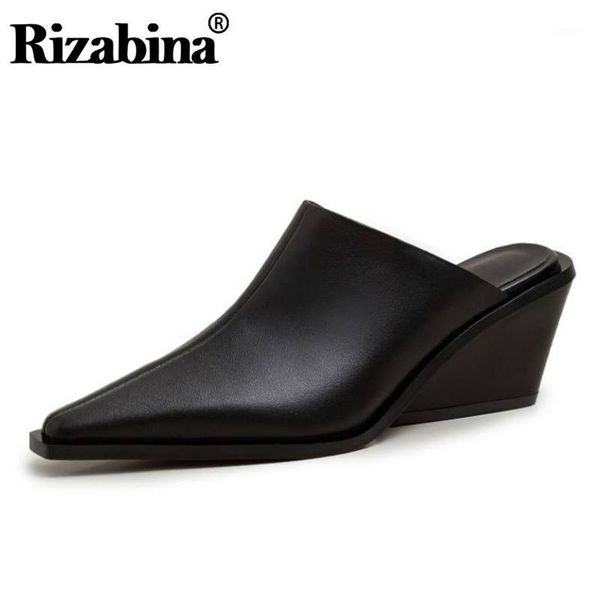 rizabina genuine leather lady shoes wedges sandals small square toe open heels pointed women footwear size 34-401, Black
rizabina genuine leather lady shoes wedges sandals small square toe open heels pointed women footwear size 34-401, Black