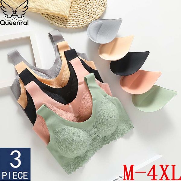 3pcs latex bra seamless bras for women underwear bh push up bralette with pad vest bra, Red;black
3pcs latex bra seamless bras for women underwear bh push up bralette with pad vest bra, Red;black