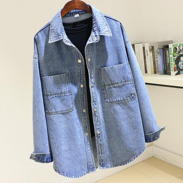 women's jackets korean spring autumn mid long blue denim jacket coat women big pocket vintage outerwear loose sleeve jeans female, Black;brown
women's jackets korean spring autumn mid long blue denim jacket coat women big pocket vintage outerwear loose sleeve jeans female, Black;brown