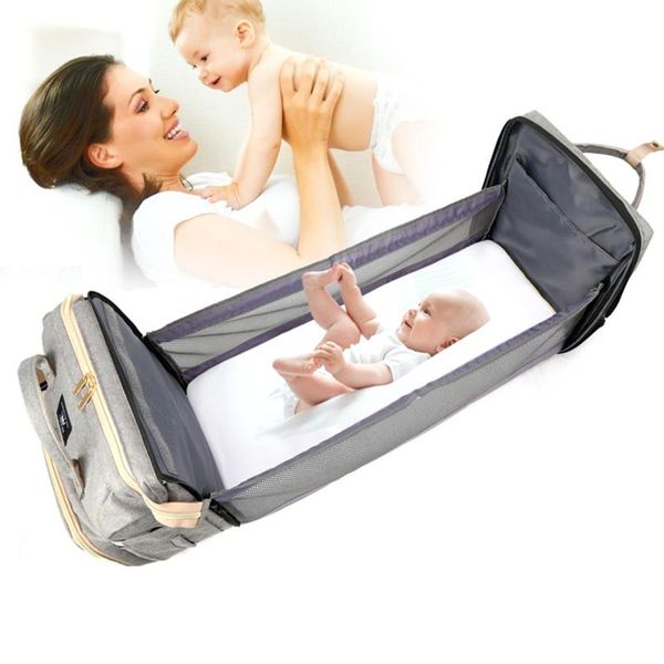 diaper bags 2021 fashion portable folding crib bag multi-function large capacity baby backpack
diaper bags 2021 fashion portable folding crib bag multi-function large capacity baby backpack