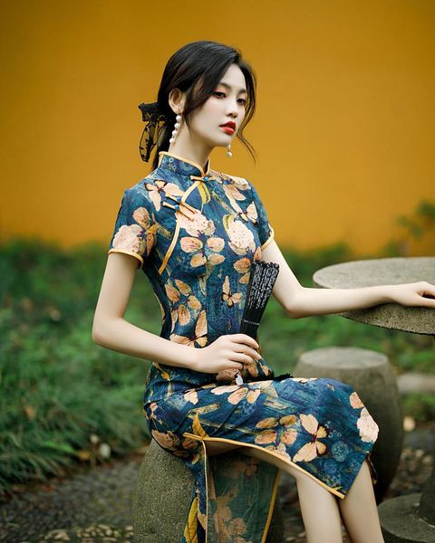 ethnic clothing womens classic floral printed cheongsam slim split vestidos traditional mandarin collar qipao summer vintage elegant go, Red
ethnic clothing womens classic floral printed cheongsam slim split vestidos traditional mandarin collar qipao summer vintage elegant go, Red