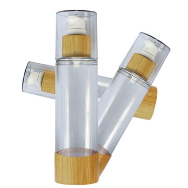 transparent bamboo plastic refillable spray bottles cosmetic perfume lotion bottle container for travel personal care 120 ml storage & jars
transparent bamboo plastic refillable spray bottles cosmetic perfume lotion bottle container for travel personal care 120 ml storage & jars
