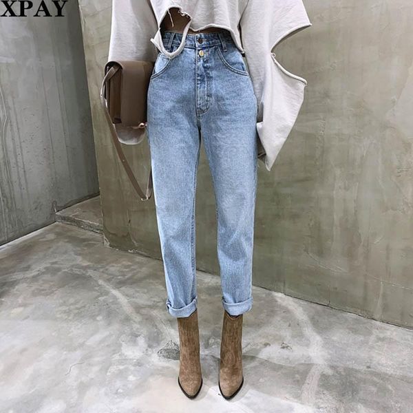 women's jeans streetwear loose female denim 2021 summer buttons zipper ladies vintage high waist straight pant for women, Blue
women's jeans streetwear loose female denim 2021 summer buttons zipper ladies vintage high waist straight pant for women, Blue