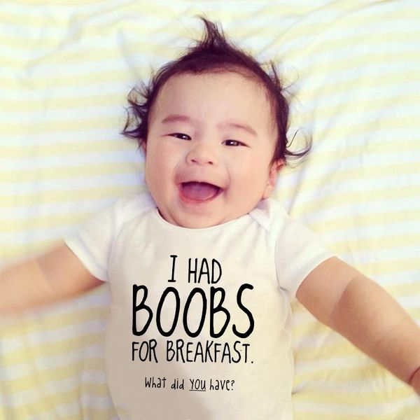 rompers i had boobs for breakfast what did you have funny born baby bodysuits cotton boys girls body ropa clothes, Blue
rompers i had boobs for breakfast what did you have funny born baby bodysuits cotton boys girls body ropa clothes, Blue