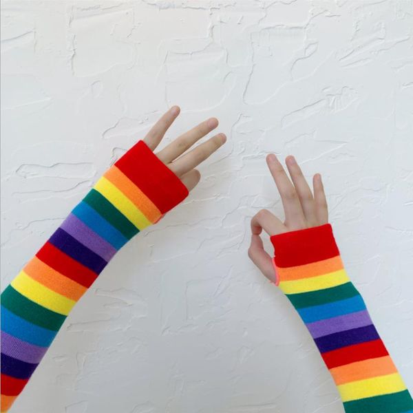 elbow & knee pads fashion cute women colorful long arm sleeves striped rainbow knitted sun protection cycling outdoor sport covers, Black;gray
elbow & knee pads fashion cute women colorful long arm sleeves striped rainbow knitted sun protection cycling outdoor sport covers, Black;gray