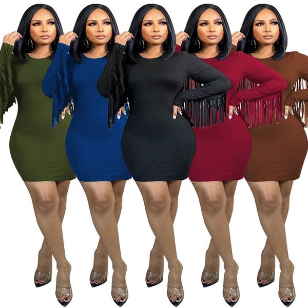 casual dresses elegant tassels women party dress 2022 arrivals full sleeves solid bodycon evening wear plus size, Black;gray
casual dresses elegant tassels women party dress 2022 arrivals full sleeves solid bodycon evening wear plus size, Black;gray