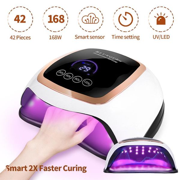 nail dryers 168w professional dryer uv led lamp curing all gel polish quickly dry manicure with lcd display smart sensor
nail dryers 168w professional dryer uv led lamp curing all gel polish quickly dry manicure with lcd display smart sensor