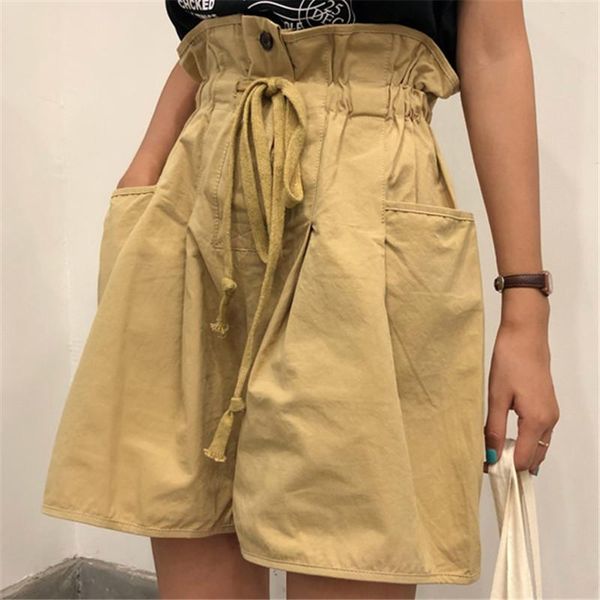 women's shorts women vintage bract wide leg 2021 summer fashion ulzzang high waist casual loose korean frenulum, White;black
women's shorts women vintage bract wide leg 2021 summer fashion ulzzang high waist casual loose korean frenulum, White;black
