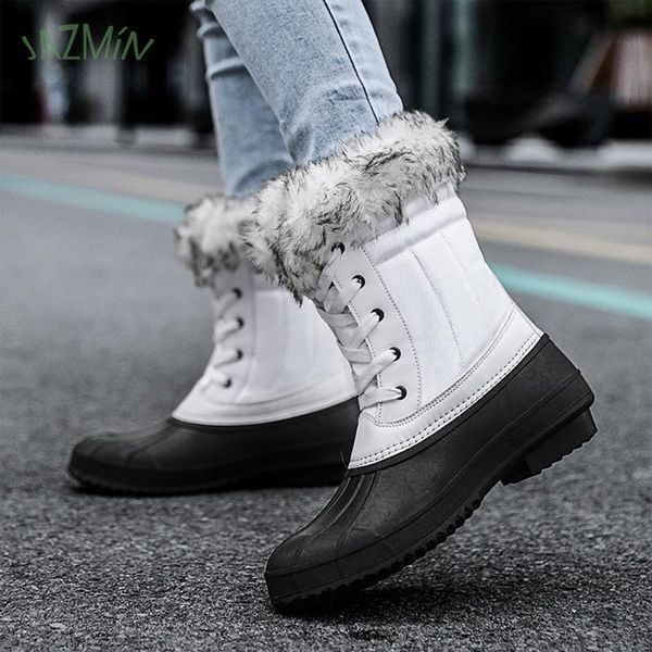 boots winter plush snow trendy waterproof warm shoes pu mesh breathable mid-tube easy to put on take off sapatos, Black
boots winter plush snow trendy waterproof warm shoes pu mesh breathable mid-tube easy to put on take off sapatos, Black