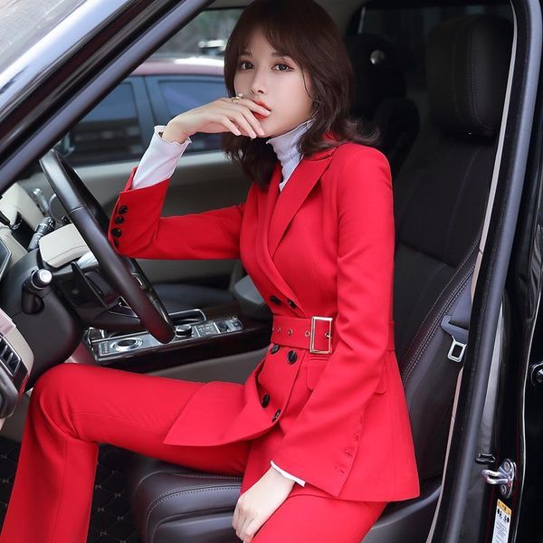 women's two piece pants fashion suit women autumn leisure foreign style high-end president capable goddess fan professional tooling, White
women's two piece pants fashion suit women autumn leisure foreign style high-end president capable goddess fan professional tooling, White