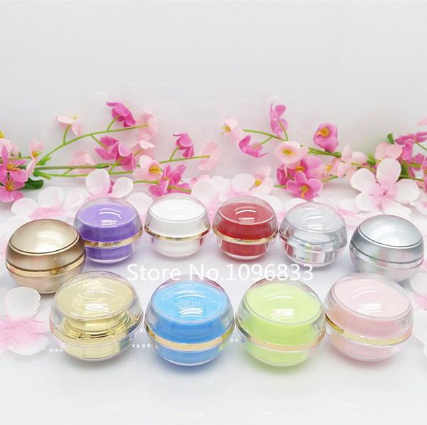 storage bottles & jars 50pcs 5g round acrylic jar eye cream small plastic cosmetic packing container gold silver pink red purple
storage bottles & jars 50pcs 5g round acrylic jar eye cream small plastic cosmetic packing container gold silver pink red purple