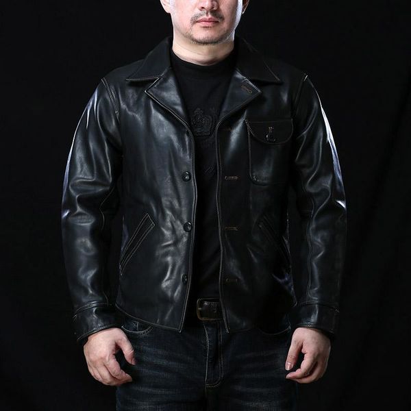 men's leather & faux 2006sj rockcanroll read description asian size super quality genuine horse horsehide stylish fourcorners jacket, Black
men's leather & faux 2006sj rockcanroll read description asian size super quality genuine horse horsehide stylish fourcorners jacket, Black