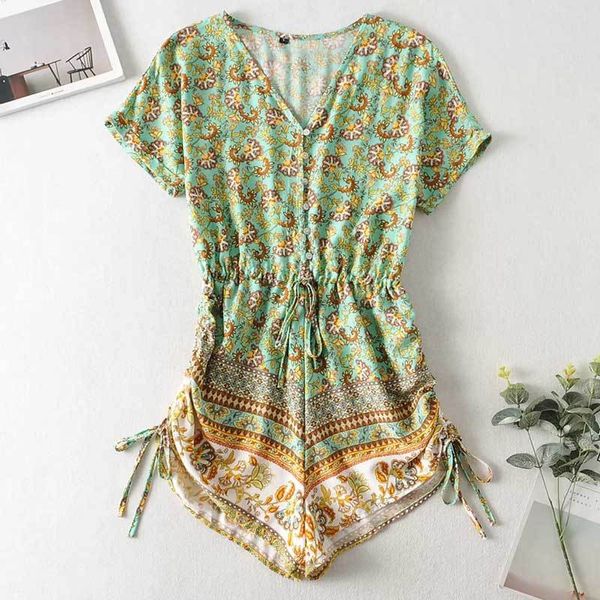 inspired floral print romper for women adjustable tie green v-neck jumpsuits women cute summer playsuits rompers 210412, Black;white
inspired floral print romper for women adjustable tie green v-neck jumpsuits women cute summer playsuits rompers 210412, Black;white