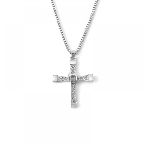 pendant necklaces selling cross necklace metal inlaid zircon simple fashion gift for girlfriend, Silver
pendant necklaces selling cross necklace metal inlaid zircon simple fashion gift for girlfriend, Silver