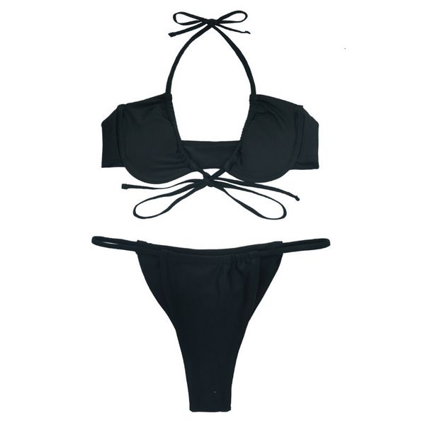 2 colors women swimwear female swimsuit two-pieces bikini set lace up bather bathing suit, White;black
2 colors women swimwear female swimsuit two-pieces bikini set lace up bather bathing suit, White;black