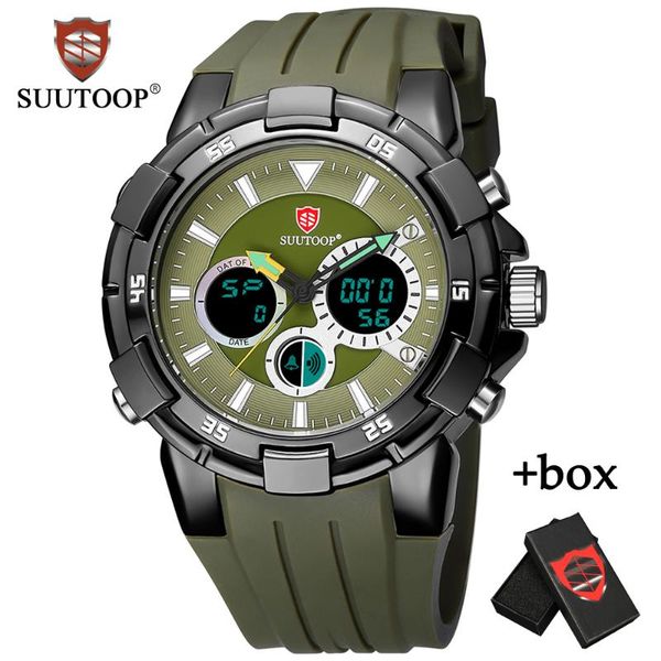 wristwatches sports men's quartz watches army military rubber strap digital dual display waterproof male clock relogio masculino, Slivery;brown
wristwatches sports men's quartz watches army military rubber strap digital dual display waterproof male clock relogio masculino, Slivery;brown