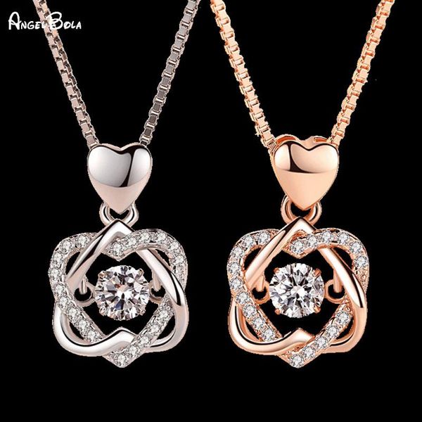 pendant necklaces fashion romantic double heart flower women charm necklace luxury jewelry rose gold/silver wedding holiday gift
pendant necklaces fashion romantic double heart flower women charm necklace luxury jewelry rose gold/silver wedding holiday gift