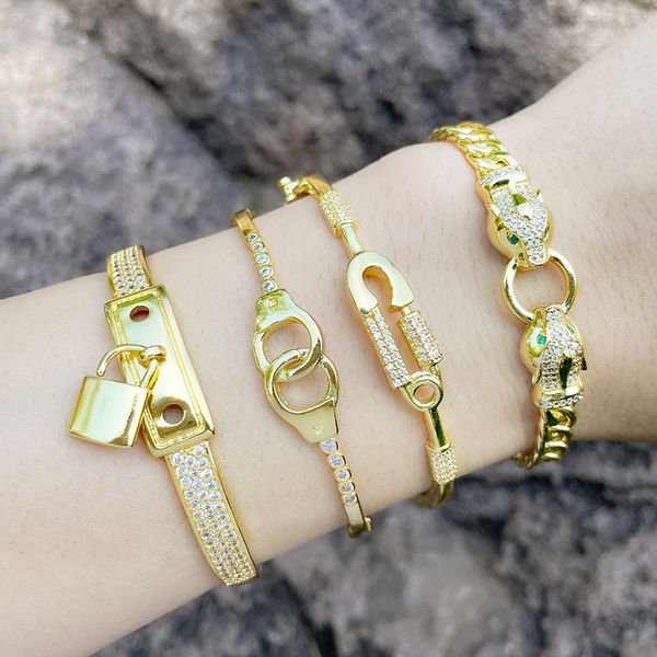 heavy industry creative personality exaggerated paper clip leopard head hip hop set zircon open bracelet brd59, Golden;silver
heavy industry creative personality exaggerated paper clip leopard head hip hop set zircon open bracelet brd59, Golden;silver