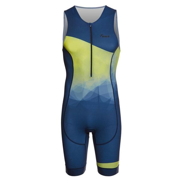 frenesi men sleeveless skinsuit triathlon summer set cycling sports clothes jersey mujer running jumpsuit racing sets, Black;blue
frenesi men sleeveless skinsuit triathlon summer set cycling sports clothes jersey mujer running jumpsuit racing sets, Black;blue