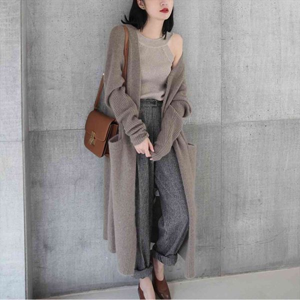 bareskiy long cardigan women sweaters casual loose large size knit womens sweater ladies spring and autumn coat, White;black
bareskiy long cardigan women sweaters casual loose large size knit womens sweater ladies spring and autumn coat, White;black