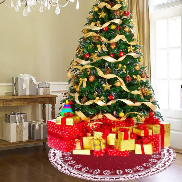 christmas decorations year retro tree skirt deer print red brushed snow bottom decorative knitting apron
christmas decorations year retro tree skirt deer print red brushed snow bottom decorative knitting apron