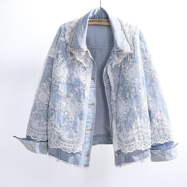 women's jackets autumn fashion lace splice diamonds tassel denim jacket women outwear chaqueta mujer loose long sleeve short jeans fema, Black;brown
women's jackets autumn fashion lace splice diamonds tassel denim jacket women outwear chaqueta mujer loose long sleeve short jeans fema, Black;brown