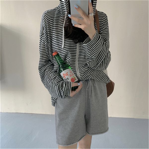 jackets striped loose brief comfortable thin students hooded women korean fashion all match cardigans coats, Black;brown
jackets striped loose brief comfortable thin students hooded women korean fashion all match cardigans coats, Black;brown