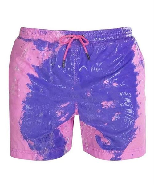 summer solid color gradient shorts changing in case of water and heat beach pants men's, White;black
summer solid color gradient shorts changing in case of water and heat beach pants men's, White;black