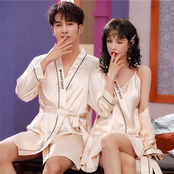 men's sleepwear korea men silk summer autumn satin bathrobe champagne lovers knee length long sleeve couples bath robe dressing gown, Black;brown
men's sleepwear korea men silk summer autumn satin bathrobe champagne lovers knee length long sleeve couples bath robe dressing gown, Black;brown