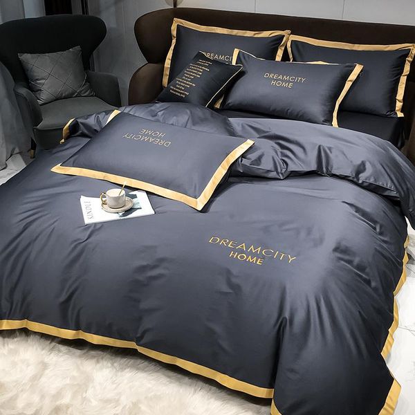 bedding sets luxury cotton set sheet grey minimalist full size pillowcase el bedroom parure de lit home textile df50sj
bedding sets luxury cotton set sheet grey minimalist full size pillowcase el bedroom parure de lit home textile df50sj