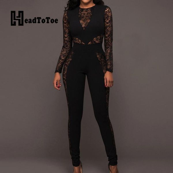 women's jumpsuits & rompers women high waist hallow out lace insert skinny zipper back casual one piece overalls, Black;white
women's jumpsuits & rompers women high waist hallow out lace insert skinny zipper back casual one piece overalls, Black;white