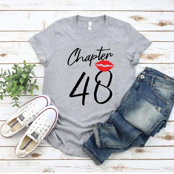 women's t-shirt 48th birthday women chapter gift tshirt cotton o neck shirt red lips pattern print casual short sleeve female goth, White
women's t-shirt 48th birthday women chapter gift tshirt cotton o neck shirt red lips pattern print casual short sleeve female goth, White