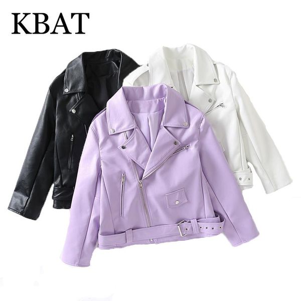 women's jackets kbat 2021 fashion autumn winter faux leather jacket buckle belt waist moto biker zipper high street female outwear, Black;brown
women's jackets kbat 2021 fashion autumn winter faux leather jacket buckle belt waist moto biker zipper high street female outwear, Black;brown
