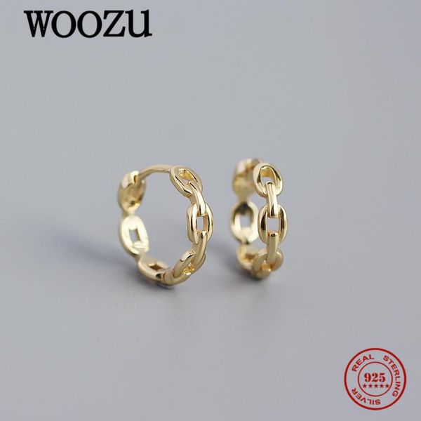 hoop & huggie woozu real 925 sterling silver punk link chain earrings for women charming party bohemian rock men ear buckle jewelry gift, Golden;silver
hoop & huggie woozu real 925 sterling silver punk link chain earrings for women charming party bohemian rock men ear buckle jewelry gift, Golden;silver